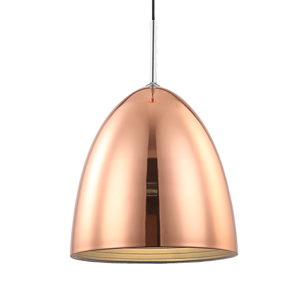 Pendelleuchte Jackson - Aluminium - 1-flammig - Kupfer