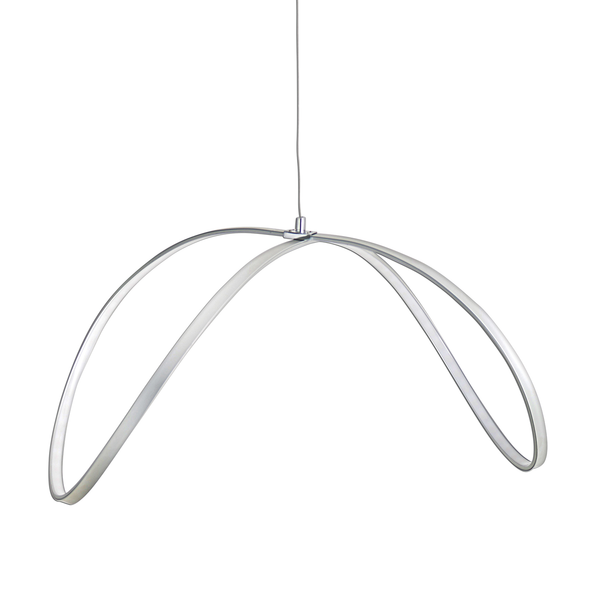 Pendelleuchte Loop Line by Näve - Metall - Silber - -flammig - -flammig