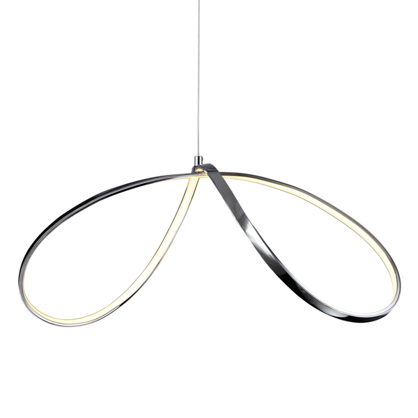 Pendelleuchte Loop Line by Näve - Metall - Silber - -flammig - -flammig