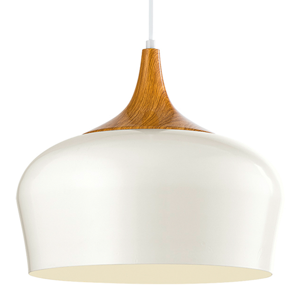 Pendelleuchte Obregon - Stahl - 1-flammig - Creme