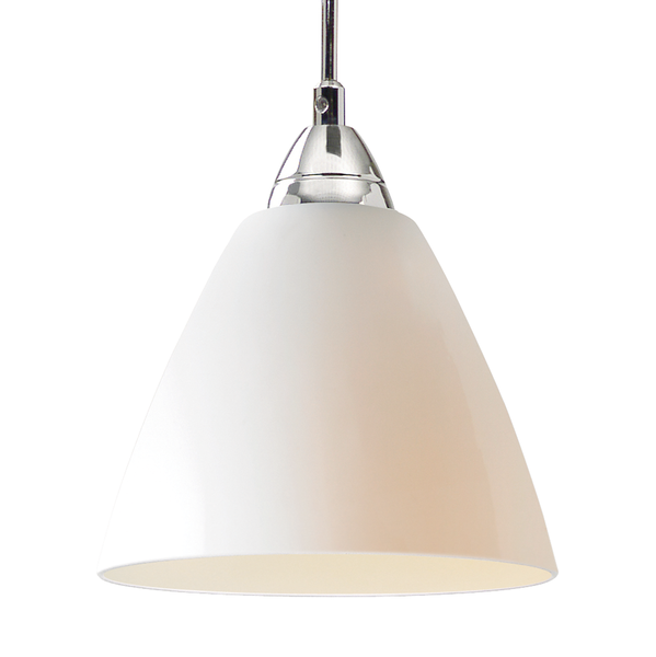 Pendelleuchte Read - Metall/Glas OpalWeiß - Durchmesser Lampenschirm: 20 cm