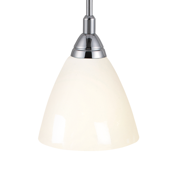 Pendelleuchte Read - Metall/Glas OpalWeiß - Durchmesser Lampenschirm: 20 cm