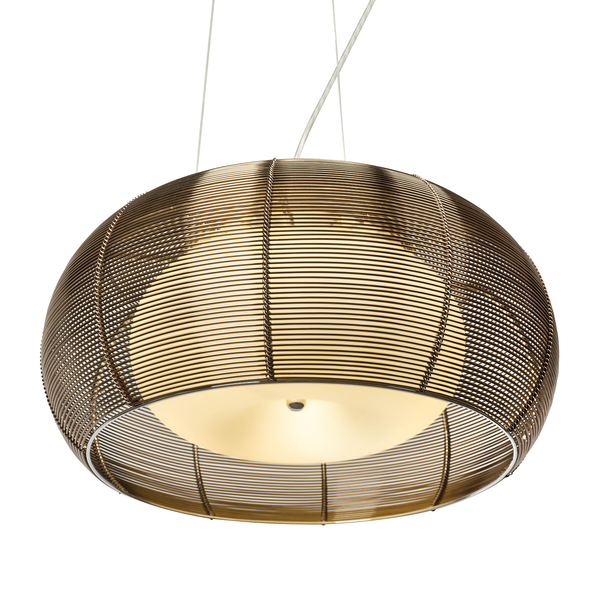 Pendelleuchte Relax III - Glas / Stahl - 2-flammig