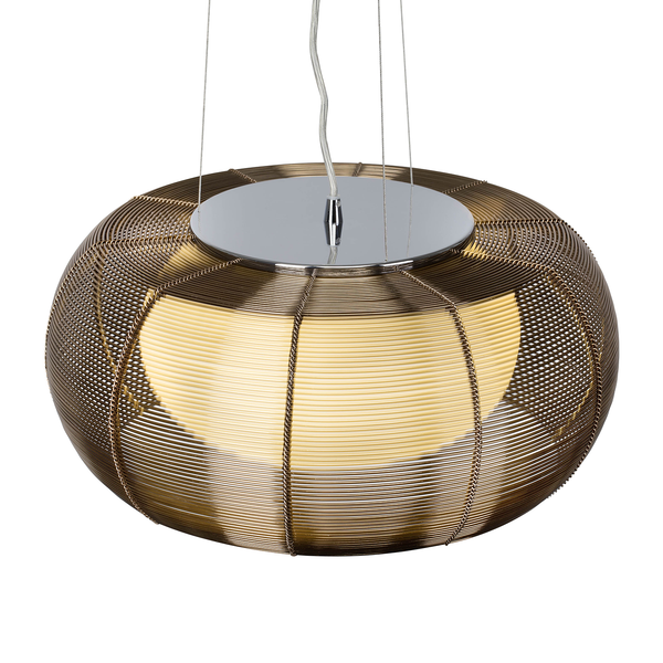 Pendelleuchte Relax III - Glas / Stahl - 2-flammig