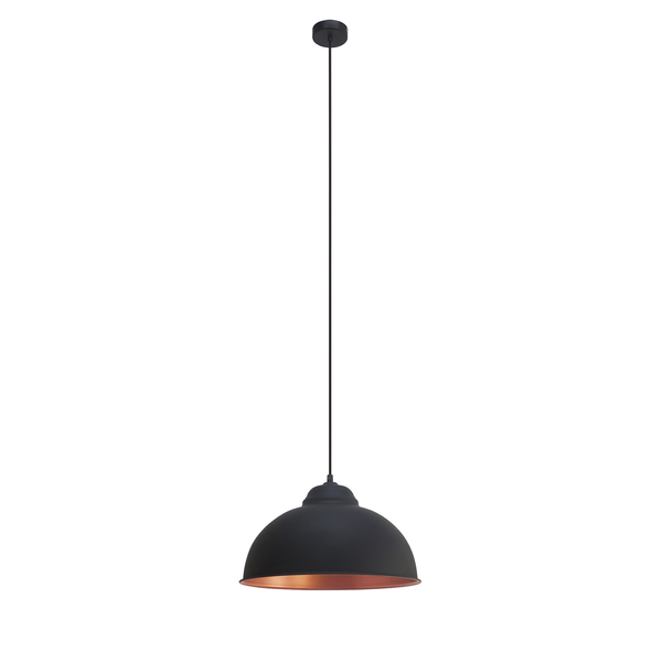 Pendelleuchte Truro - Stahl - 1-flammig - Schwarz