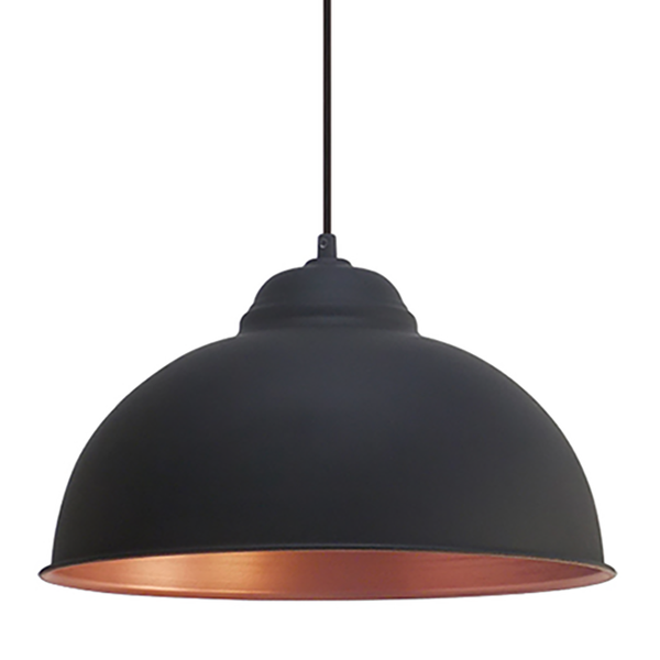 Pendelleuchte Truro - Stahl - 1-flammig - Schwarz