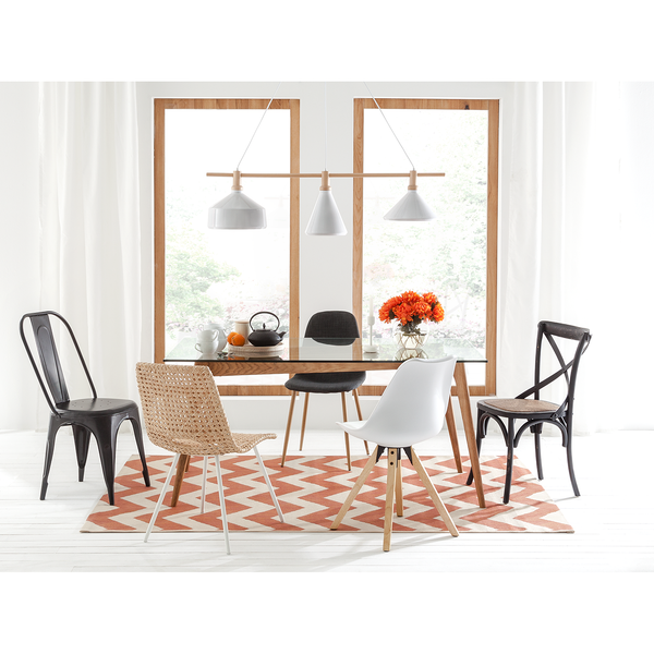 Polsterstuhl Iskmo II - Webstoff - Anthrazit - 2er Set