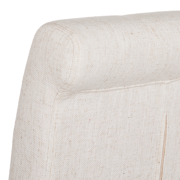 Polsterstuhl Jeanne (2er-Set) - Webstoff /  Eiche massiv - Creme