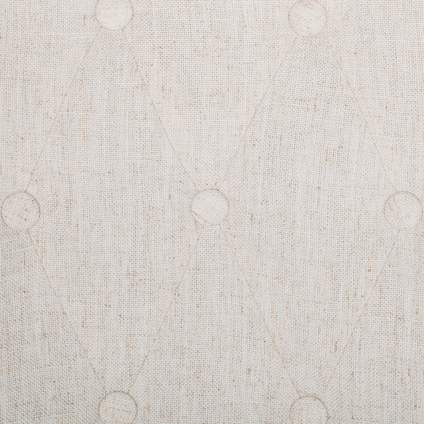 Polsterstuhl Jeanne (2er-Set) - Webstoff /  Eiche massiv - Creme