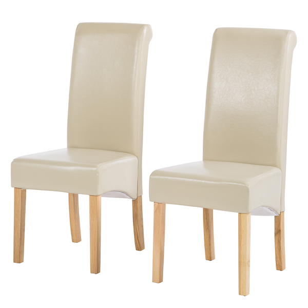 Polsterstuhl Nello I - Creme - 2er Set