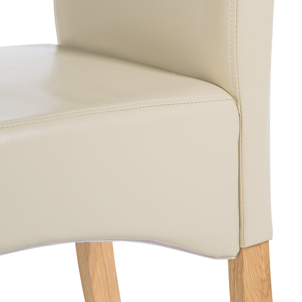 Polsterstuhl Nello I - Creme - 2er Set
