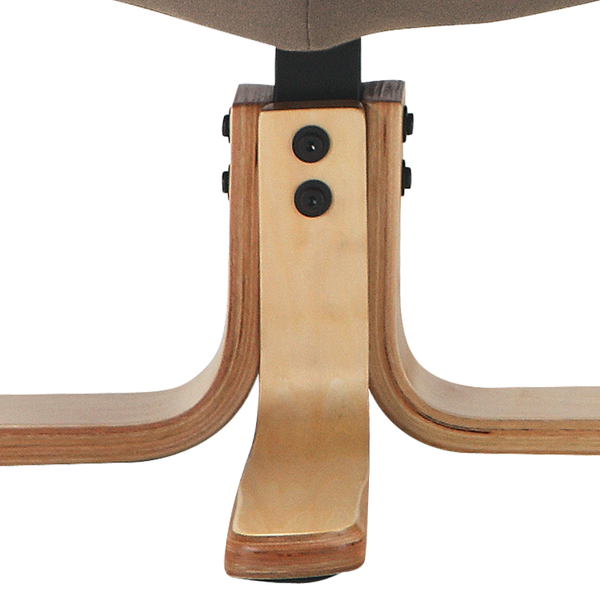 Relaxsessel Canillo mit Hocker - Antiklederlook - Nougat