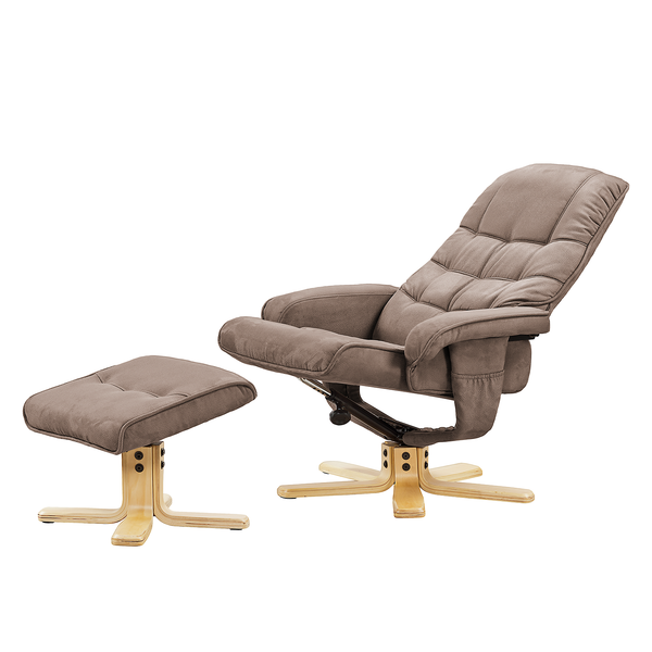 Relaxsessel Sund (mit Hocker) - Microfaser - Cubanit