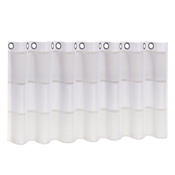 Scheibengardine Laura - Webstoff - Creme