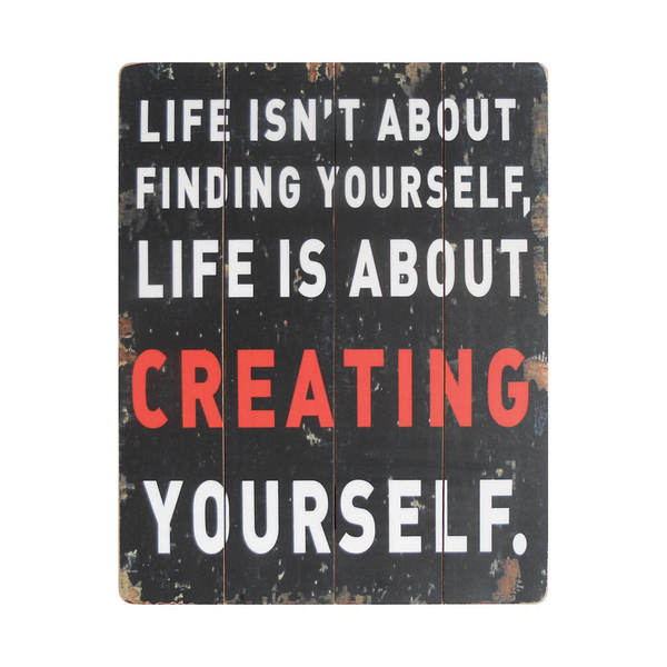 Schild Creating - Grau