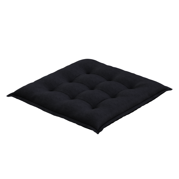 Sitzkissen Garden Basic (4er-Set) - Webstoff - Schwarz