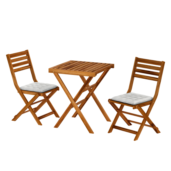 Sitzkissen Garden Basic (4er-Set) - Webstoff - Weiß