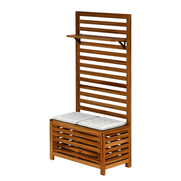 Sitzkissen Garden Basic (4er-Set) - Webstoff - Weiß