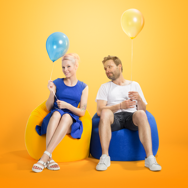 Sitzsack Easy L - Microfaser - Dunkelblau