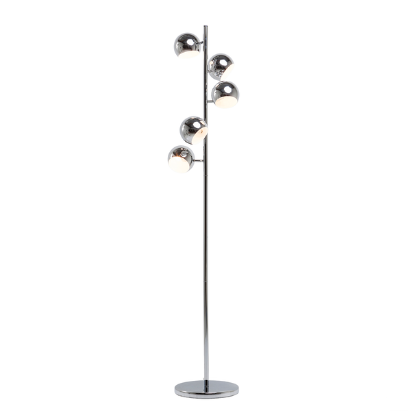 Stehleuchte Calotta Chrome - Stahl - 5-flammig