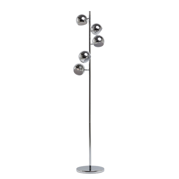 Stehleuchte Calotta Chrome - Stahl - 5-flammig