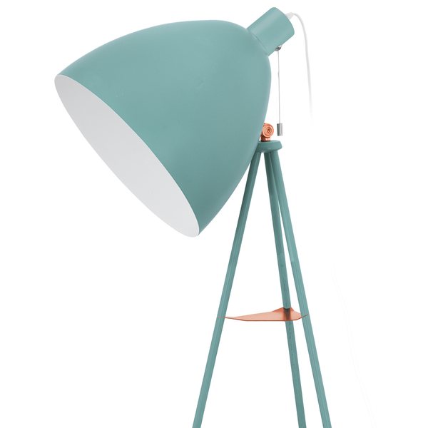 Stehleuchte Tripod Dundee II - Stahl - 1-flammig - Babyblau
