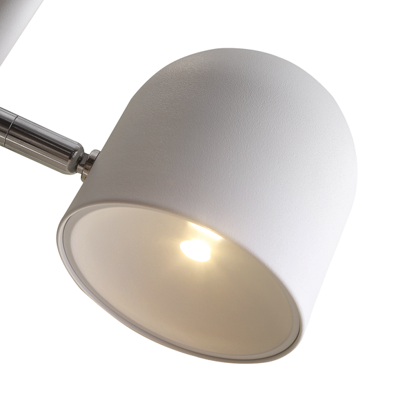 LED-Stehleuchte Jon - Eisen - 2-flammig - Weiß