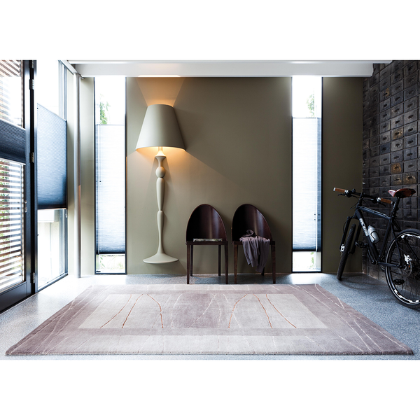 Teppich Linea - Wolle/ Hellbraun - 70 cm x 140 cm