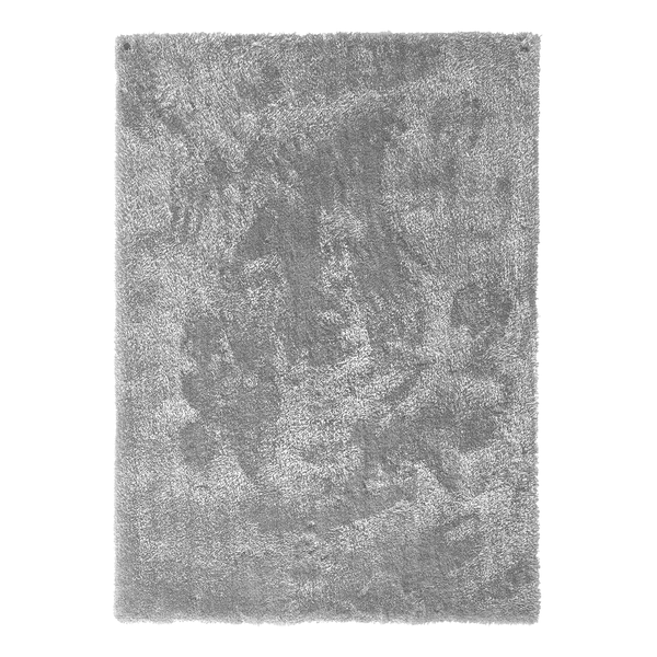 Teppich Soft Square - Grau - Maße: 65 x 135 cm