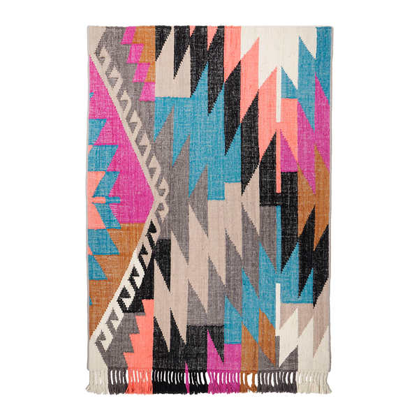 Teppich Vintage Funky Kelim - 65 x 135 cm