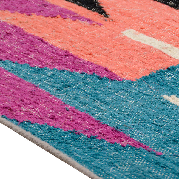 Teppich Vintage Funky Kelim - 65 x 135 cm