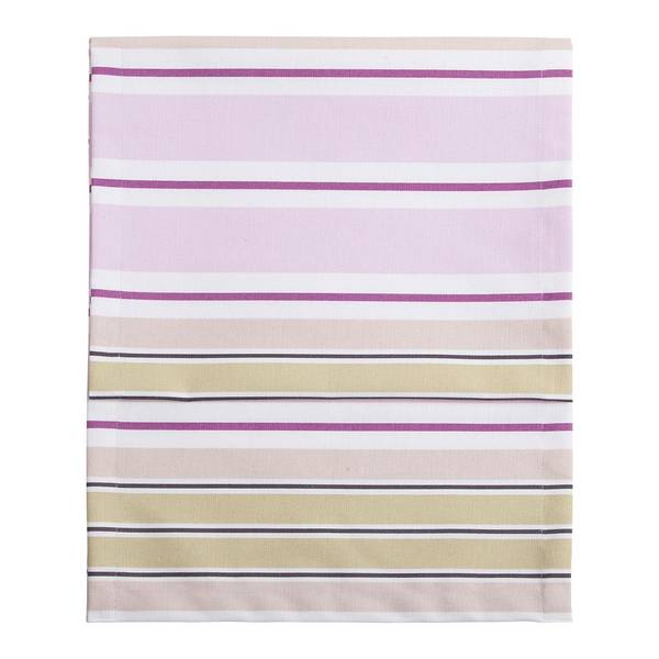 Tischläufer Wilma Rosa/Streifen - Multicolor - Textil - 40 x 150 cm