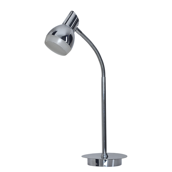 Tischleuchte Chromey - Metall/Kunststoff - Silber