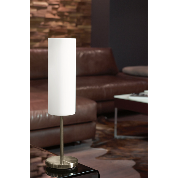 Tischleuchte Troy Elegance - Glas / Stahl - 1-flammig
