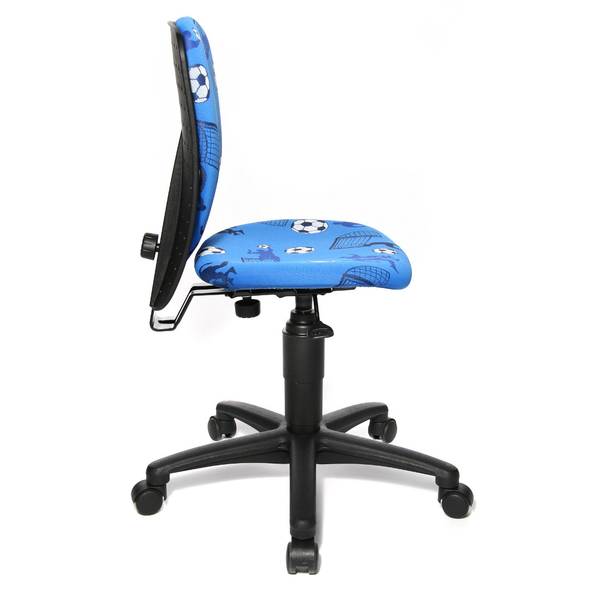 Kinderdrehstuhl S'cool - Webstoff / Kunststoff - Blau / Schwarz