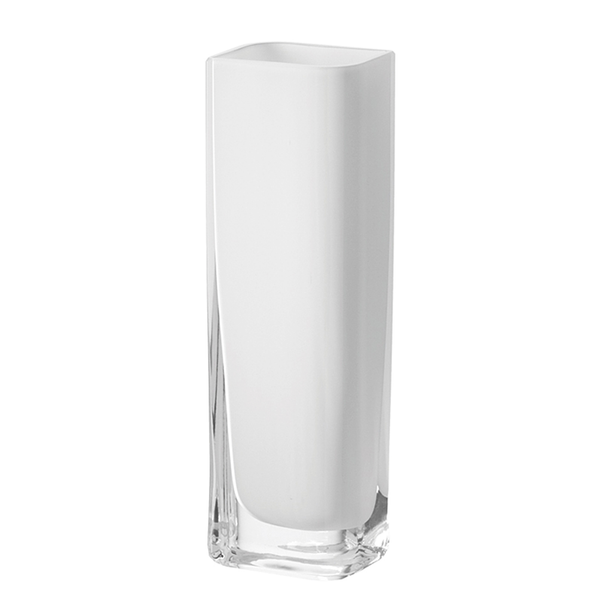 Vase Lucca - Weiß - Weiß - 8 x 25 cm