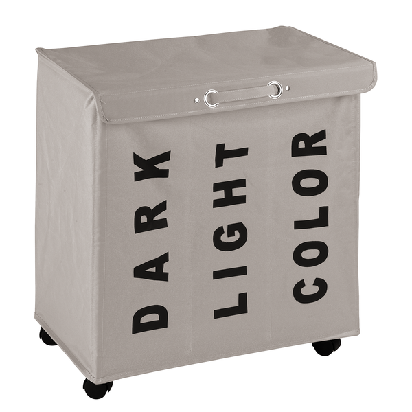 Wäschesammler Trivo - Webstoff - Haselnuss