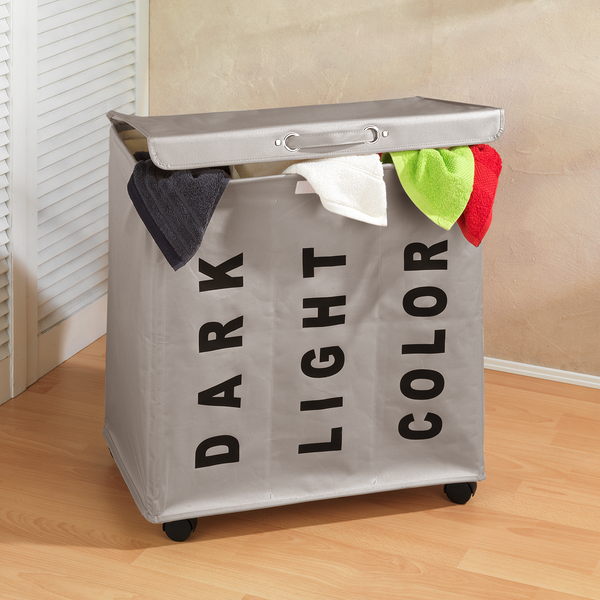 Wäschesammler Trivo - Webstoff - Haselnuss