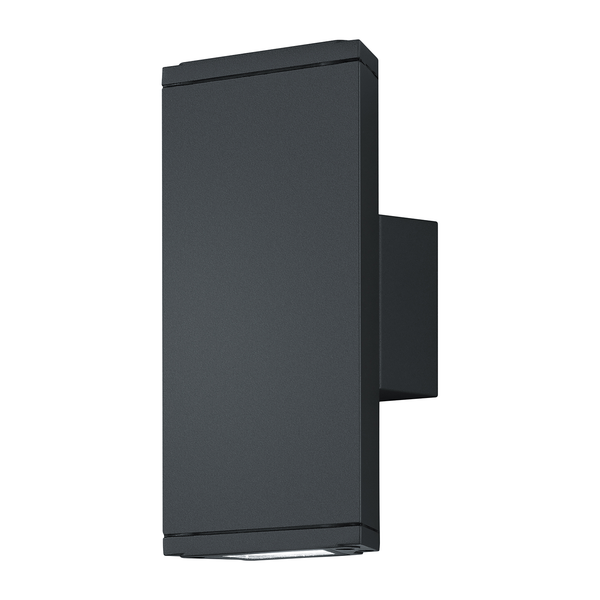 LED-Wandleuchte Colorado - Aluminium - 2-flammig - Anthrazit