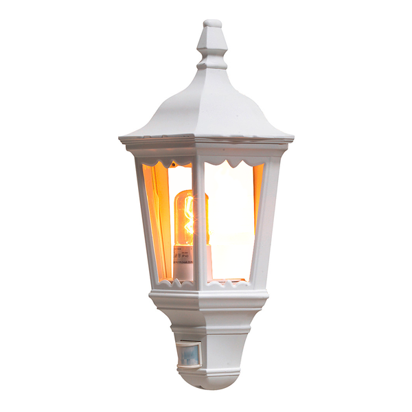 Wandleuchte Firenze - (mit Bewegungsmelder) - Aluminium/Glas - 1-flammig