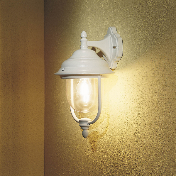 Wandleuchte Parma Down - Aluminium/Glas - 1-flammig