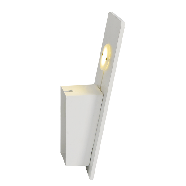 Wandleuchte Stan - Aluminium - Weiß