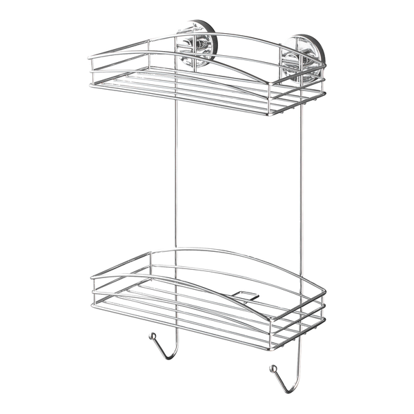 Wandregal Boro Vacuum-Loc - Stahl - Chrom