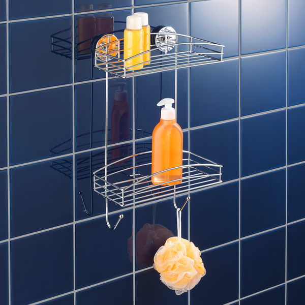 Wandregal Boro Vacuum-Loc - Stahl - Chrom