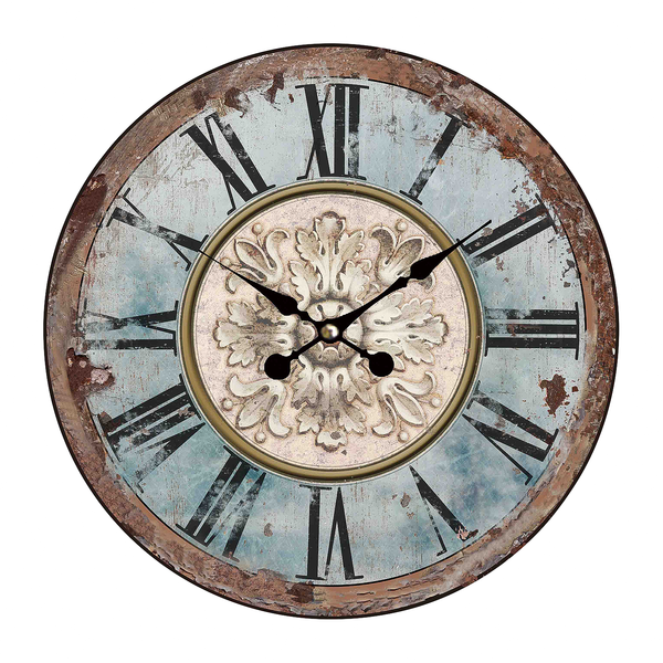 Wanduhr Stuck - Mehrfarbig
