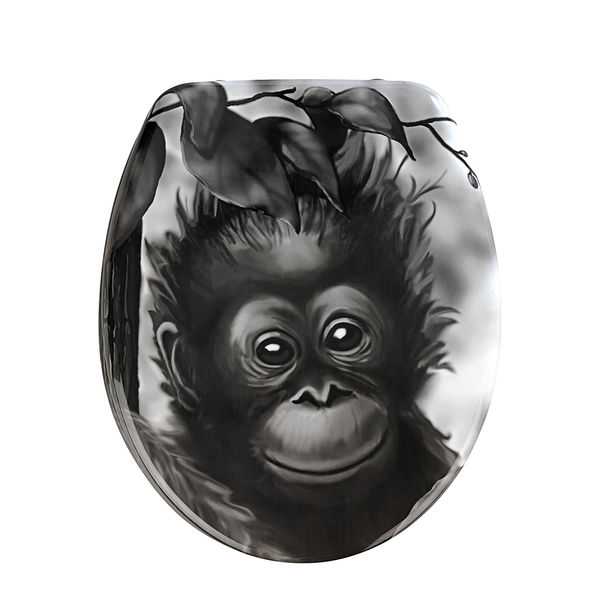 WC-Sitz Affe - Multicolor - Kunststoff