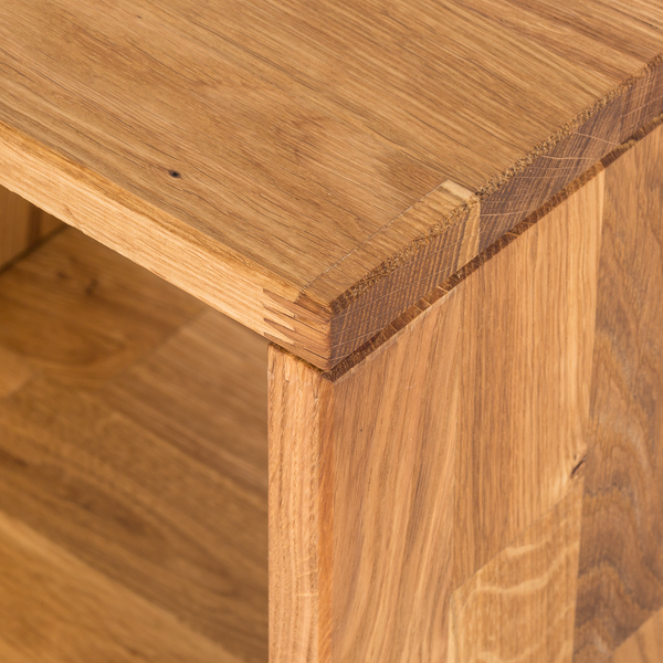 Regal GrapWOOD - Eiche massiv - Eiche - 39 x 39 cm